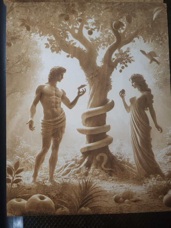 "The Forbidden Fruit"- Laser engraved