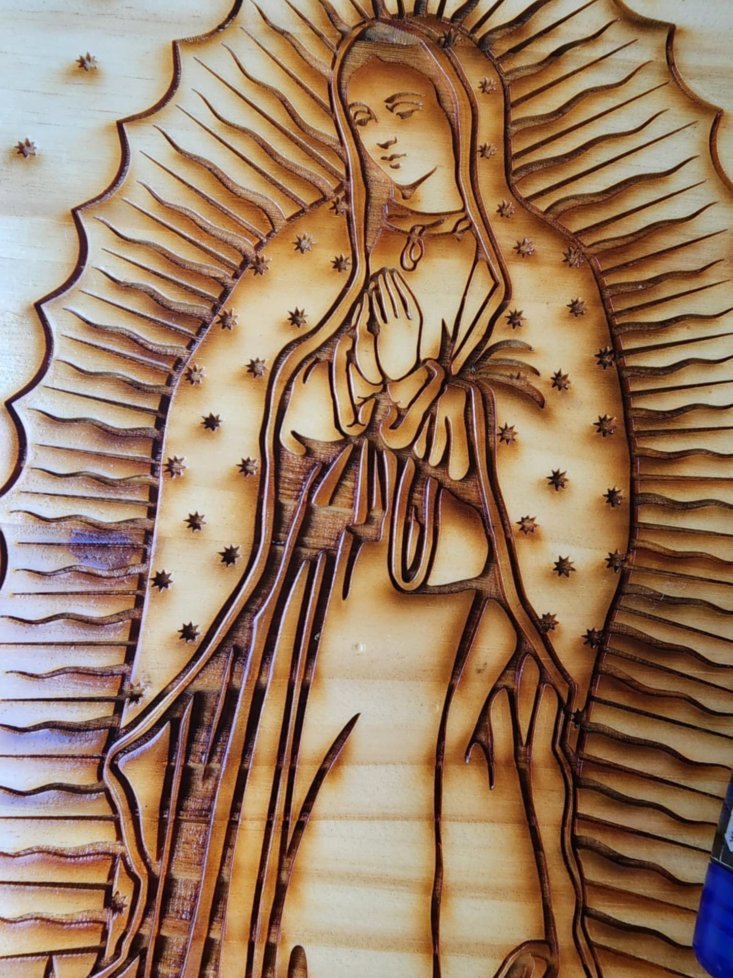 Nuestra Virgin De Guadalupe Engraved