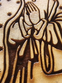 Our Lady of Guadalupe Laser Engraved Wood Plaque – Handmade Catholic Religious Wall Art