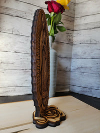 Our Lady of Guadalupe Wood Engraving – Catholic Wall Art & Standing Altar Statue