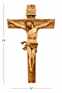 Wooden Jesus Crucifix Wall Cross