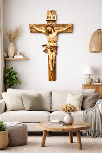 Wooden Jesus Crucifix Wall Cross