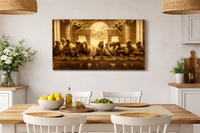 The Last Supper Engraved Wood Wall Art – Christian Religious Decor – Handmade Wooden Wall Hanging