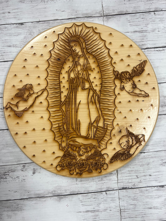 Nuestra Virgin De Guadalupe Engraved