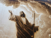 Jesus Calms the Storm – Engraved Christian Wood Art