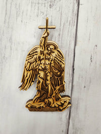 Handmade Religious Wood Magnets – Virgen de Guadalupe, St. Jude, Archangel Michael & Jesus | Oops I Inked